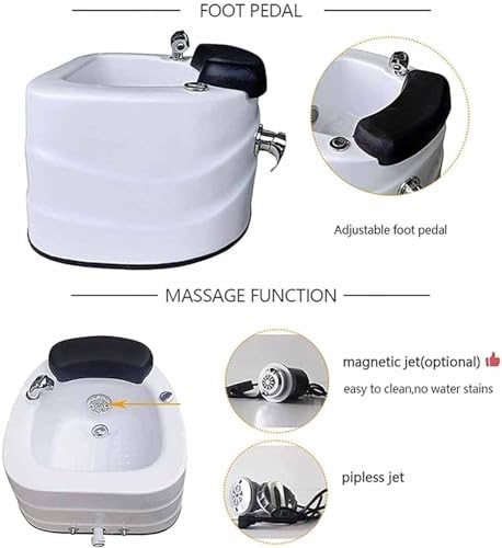 Masajeador spa acrílico para pies con calor y vibración miniatura 5