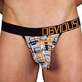 Obviously Men's Meh Geometric Bikini Orange-M