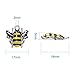 Craftdady 10Pcs Alloy Enamel Bee Charms 18x17mm DIY Jewelry Necklace Earring Bracelet Craft Making Animal Pendants with 2mm Hole