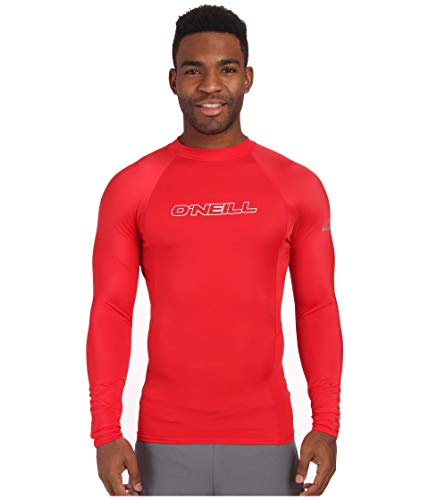 Image of O'Neill Men's Basic Skins Long Sleeve Rashguard, UPF 50+ Sun and Rash Protection for Surfing and All Outdoor Activities