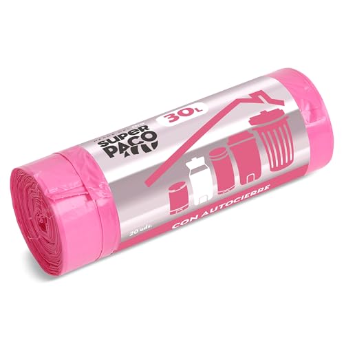 DIA SUPER PACO bolsa de basura con autocierre perfumada 30 lt rollo 20 uds