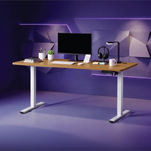 Image of Wakefit Study Table | 5 Yr Warranty | Standing desk, Computer Table for Home Pc, Electric Height adjustable, Digital Display & 4 Memory Presets, Free Installation, Modern Ergonomic Wobble-Free- L160Cm