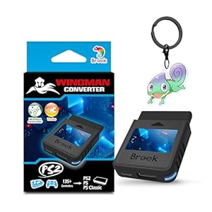Brook Wingman PS2 Converter with Keychain – Retro Consoles Converter for XB Series X|S, One, 360, Elite 1&2 and PS5/PS4/PS3, Switch Pro Controller on PS2/ PS1/ PS Classic Consoles [Exclusive Version]