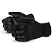 Superior Winter Work Gloves - Black Synthetic Leather with Neoprene for Comfort and Safety (378PLFL) – Size Large