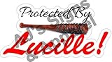 The Walking Dead Protected By Lucille Baseball Bat Car Window Wall Macbook Notebook Laptop Sticker Decal