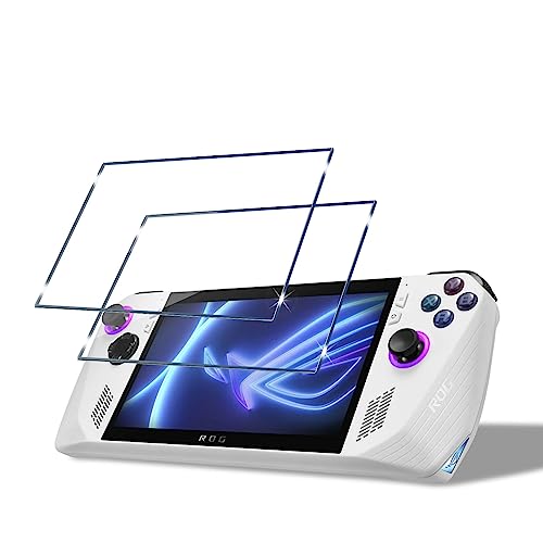 Wonsoso Compatible avec ASUS ROG Ally Verre trempé, 2 Pièces 9H Dureté Protection Écran, Ultra HD, Sans Bulles, Anti-rayure, Film Protection D'écran pour ASUS ROG Ally - Transparent