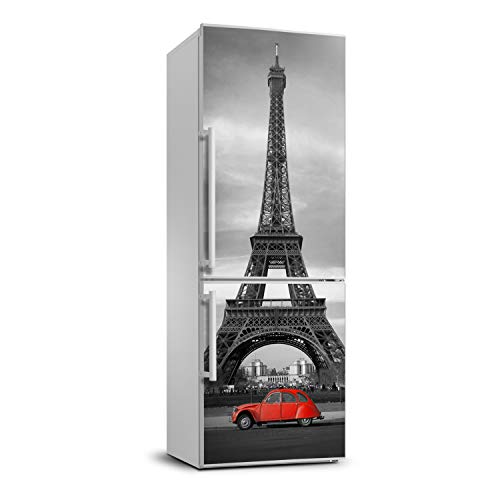 Vinilo para nevera de Torre Eiffel Tulup 60x180 cm película autoadhesiva cocina 2