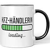 JUNIWORDS Tasse, Kfz-Händlerin loading, Schwarz (6202875)