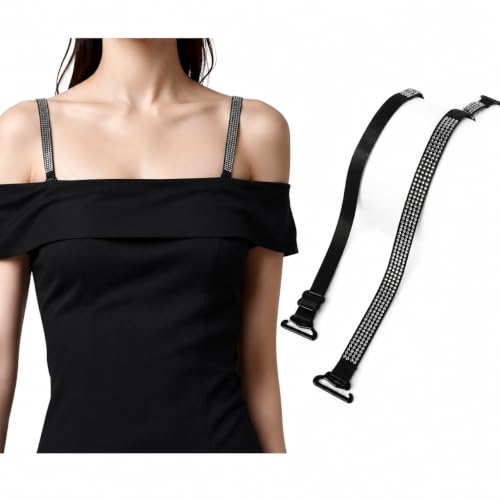 Image of CURATED CART Embroidered Flower Lace Bra Straps for Women -
