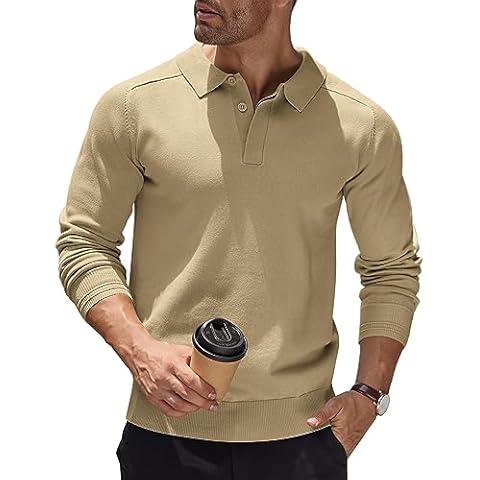 Pull COOFANDY à Col Polo Cover