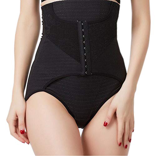 HXZB Algodón De Alta Cintura Postparto Abdomen En Las Mujeres Escritos Shaper Levantar El Trasero Adelgazar Panty,Black,XL