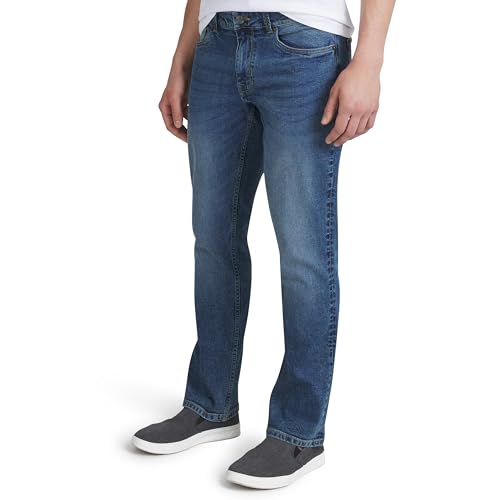 Quiksilver-Mens-5-Pocket-Straight-Fit-Stretch-Waist-Denim-Jeans Quiksilver Men's 5 Pocket Straight Fit Stretch Waist Denim Jeans - Image 1