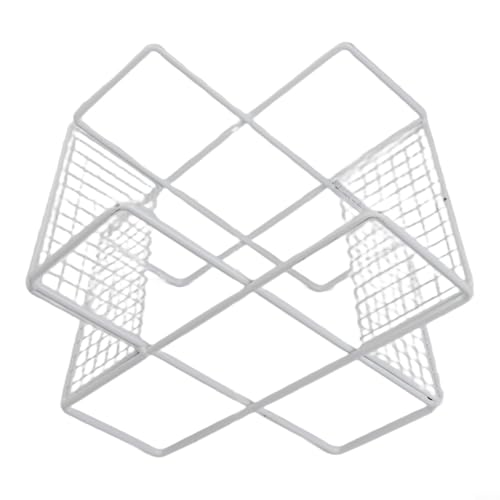 Casier à vin moderne en fer blanc support chic et horizontal pour bouteilles