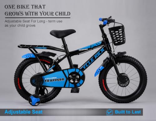 Image of 20T 20 inch Kids Cycle with Side Wheels | Ideal for 6 to 9 Years Boys & Girls Kids Bike | 12.5 Inches Frame
