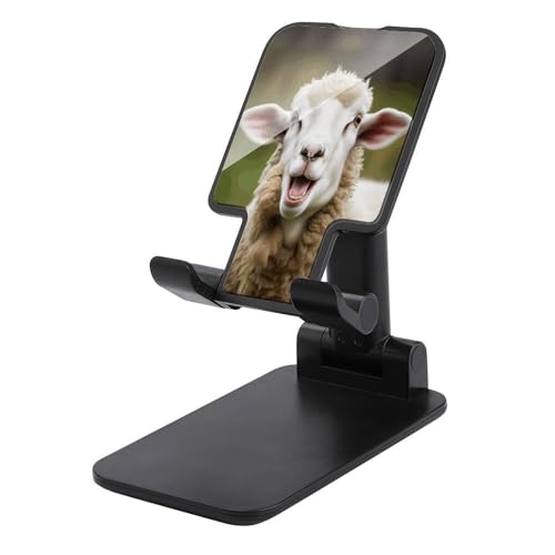 Supporto per telefono cellulare per scrivania Pecora impertinente stampa lingua supporto per pieghevole portatile regolabile in altezza e angolo per
