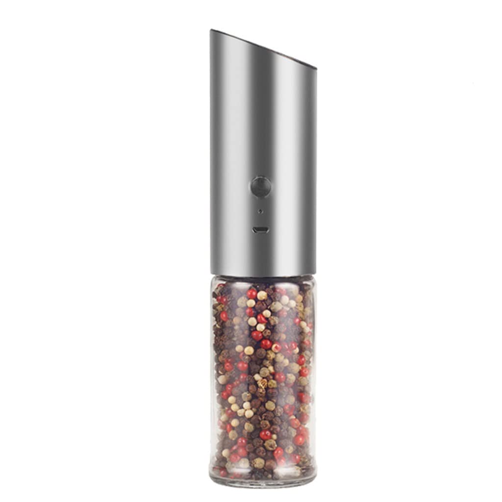 Moulin à sel et poivre électrique rechargeable avec finesse de mouture réglable