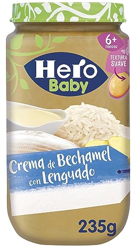 Hero Baby Tarrito de Crema de Bechamel y Lenguado, 235g