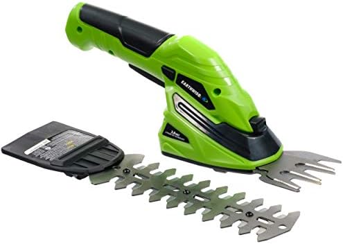 Earthwise Cordless Rechargeable 2-in-1 Shrub Shear and Hedge Trimmer Combo