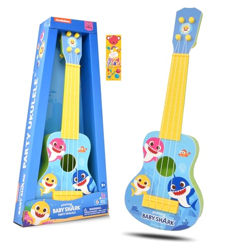 Baby Shark - Ukelele para niños, juguetes musicales para niños, fiestas, guitarra, ukelele, instrumento...