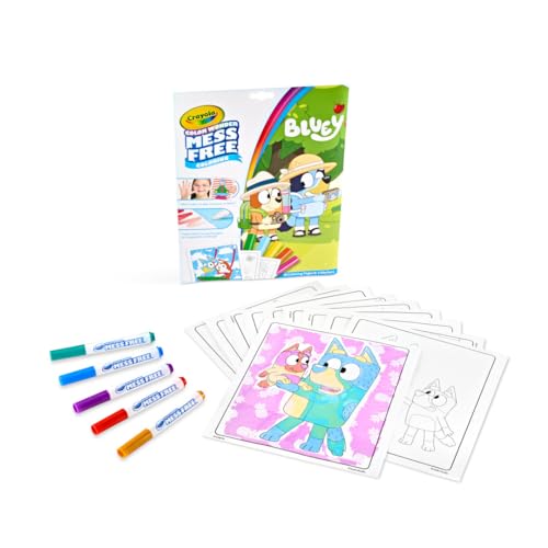 crayola bluey color wonder coloring set 18 bluey coloring pages toddler stocking stuffer holiday amp christmas gifts for kids mess free coloring for toddlers toys amp games