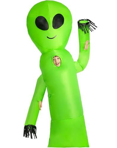 Disfraz infantil inflable de alienígena con brazos ondulados