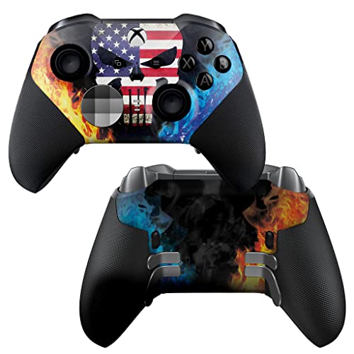 DreamController American Warriior X-box Elite Controller Series 2 Limited Edition Custom Elite Series 2 Controller for X-box One/Series X/S. with Advanced HydroDip Paint Technology(Not Just Skin)
