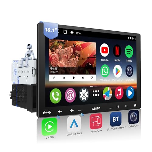 Amazon.co.jp: A6PF 8コア 10.1インチ 1DIN ＆ 2DIN対応 Androidカー