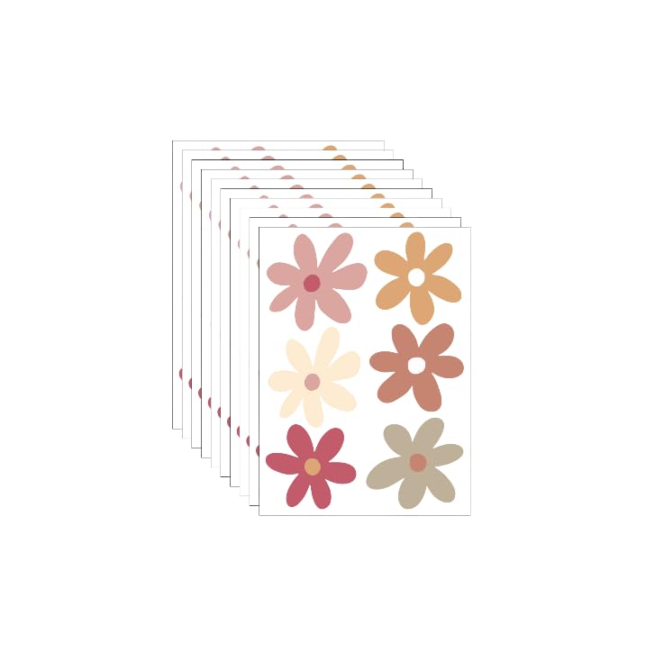 Namzi 10 hojas de calcomanías de pared, para cocina, dormitorio, sala de estar, lavandería, baño, decoración de pared extraíble, despegar y pegar, decoración de pared interior, floret D