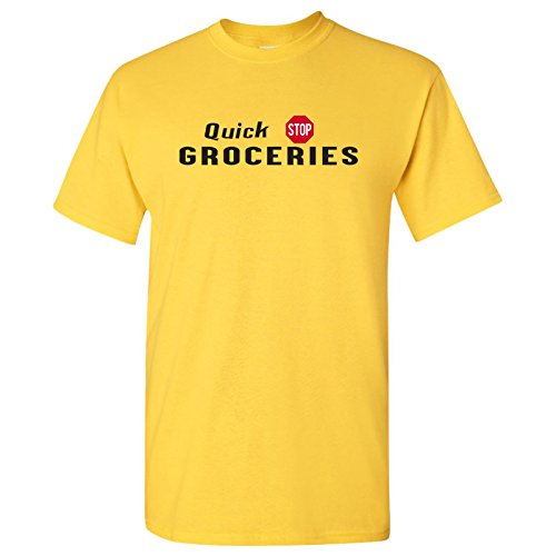 Quick Stop Groceries - Classic Movies Comedy Cult Store T Shirt - Small - Daisy