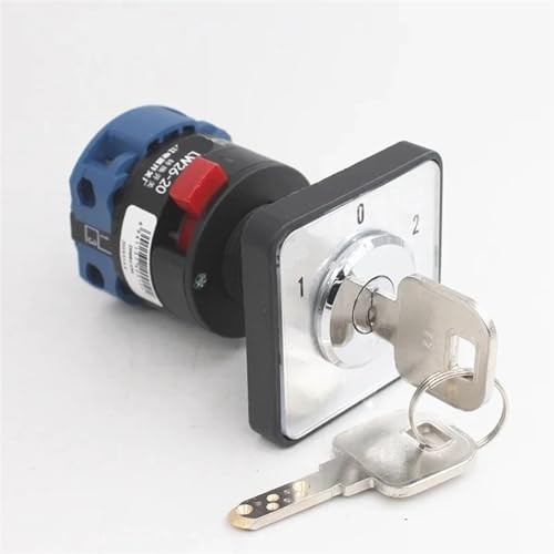 Interruptor de cámara para cuadros eléctricos LW26-20/1S4 de 20A con llave
