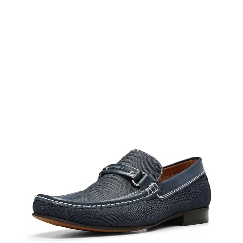 Image of Donald Pliner Donnie Men's Slip-On Loafer - Stacked Heel - Classic Dress Loafers for Men, Memory Foam Insole, Slip-On Shoes for Men, Comfortable Dress Shoes