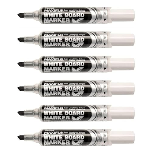 Marqueurs Tableau Blanc PENTEL MAXIFLO Pointe Biseautée Large Flux Continu
