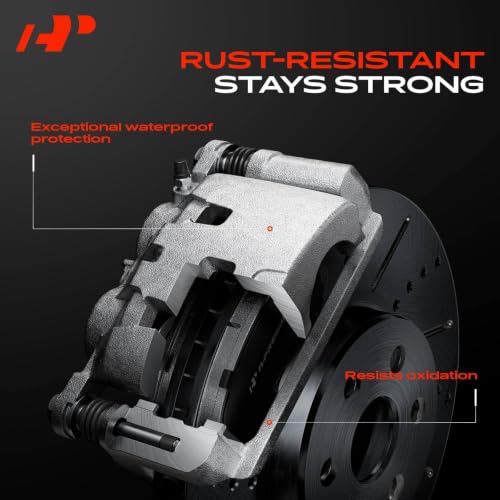 Image of A-Premium Front Left Driver Disc Brake Caliper with Bracket