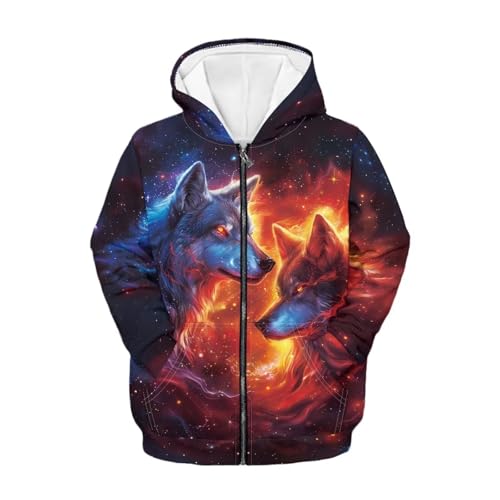 Zip Up Hoodie for Boys Girls Fall Outfits with Pocket Long Sleeve Hooded Sweatshirt