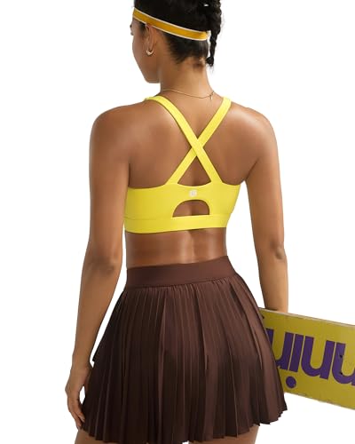 Image of RUNNING GIRL Sports Bra for Women High Support,Molded Cup Strappy Running Sports Bras with Sewn in Pads