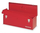 Westward 10J162 Portable Tool Box, 24 Wx 8 Dx 9 H, Stl, Red