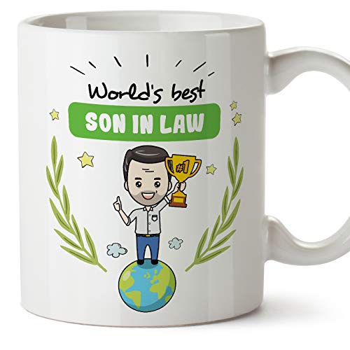 MUGFFINS Mug/Cup Son in Law -Family World -Funny Gift/Present Idea -Tea/Coffee Ceramic Cup
