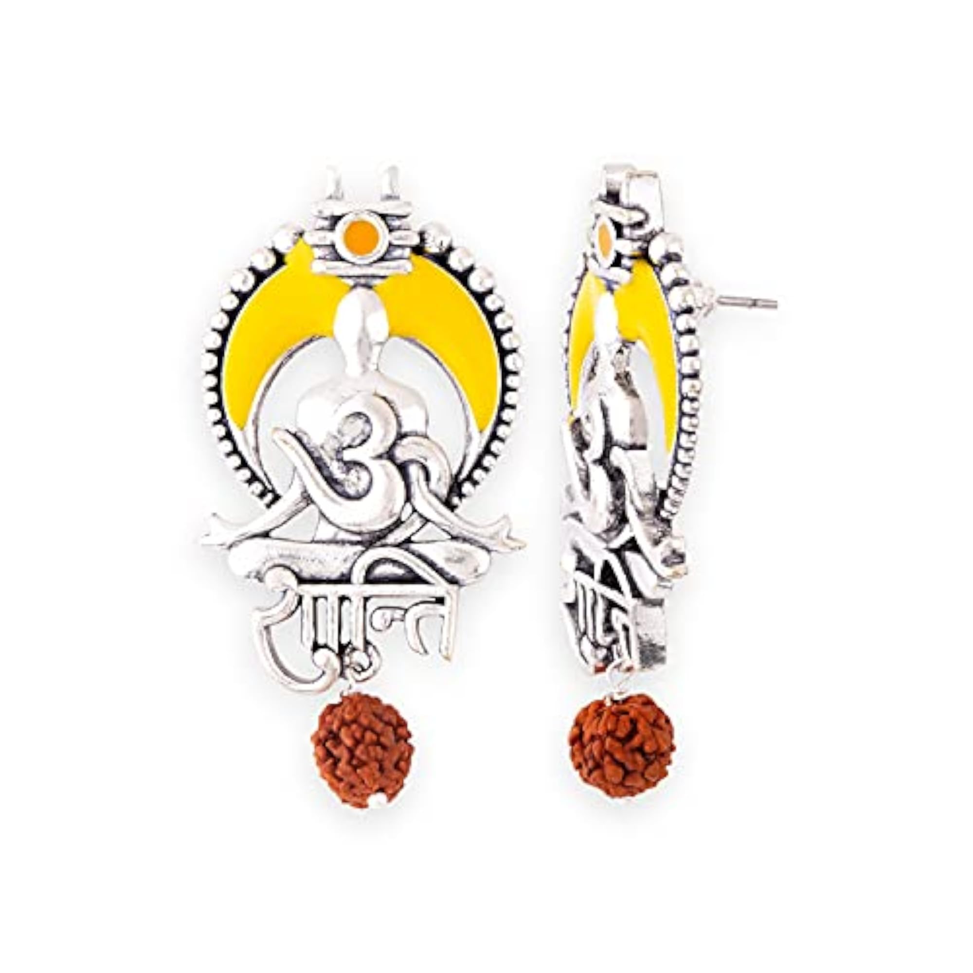 Aham Brahmasmi Om Shanti Earrings
