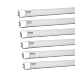 Kihung T8 LED Light Tube 4ft 22W (75W equivalent) 2300Lm Ultrahigh Brightness 6500K Cool White, Frosted PC+AL, 6-pack
