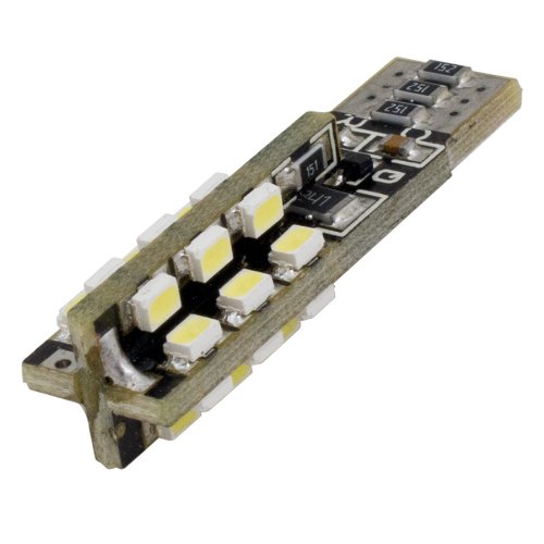 2 PCs LED CANBUS 24 pcs 1210 SMD LEDs Bulb T10 Base 12V Natural White 6000K 1 year warranty