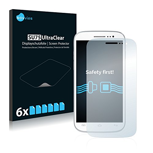 savvies Protection Ecran Compatible avec Wiko Cink Five (6 Pièces) - Film Protection Ultra Clair