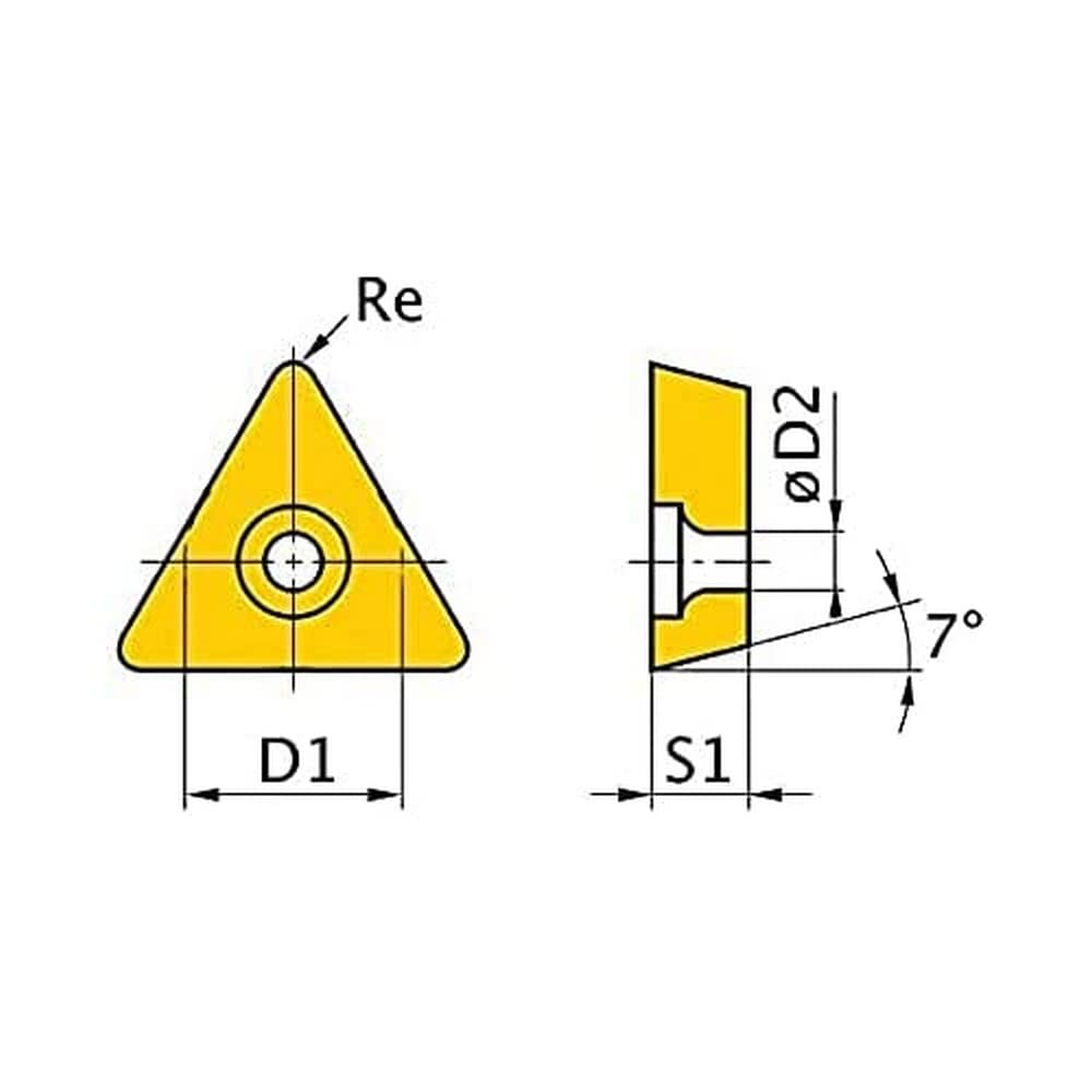 Plaques de coupe TCMT090204 Optimum anti-usure pour usiner les aciers durs sans casse