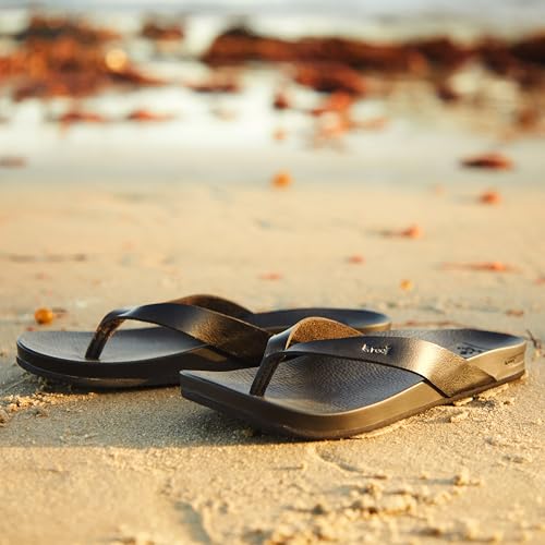 Reef Cushion Court Womens Flip Flop, Molded Cushion Footbed, Arch Support, Natural, 9 - image 7
