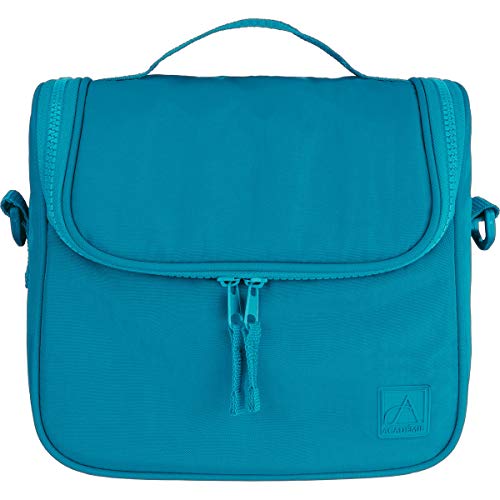 Lancheira Tiracolo Académie Turquesa, Formato: (L)220mm x (A)185mm x (P)145mm, Tilibra