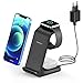 Produktbild 3 in 1 Wireless Charger, NorSway Schnelles Kabelloses Ladegerät mit Adapter, Qi induktive Ladestation Kompatibel mit AirPods und iWatch SE/6/5/4/3/2, iPhone 13/12/11Pro Max Mini/Samsung Galaxy S21/S20