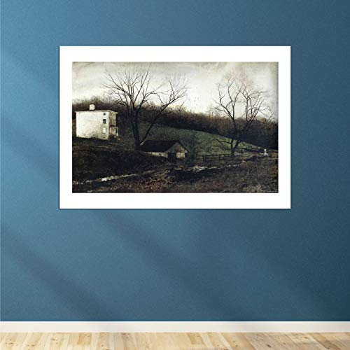 Impression artistique Andrew Wyeth Evening At Kuerners Mat Extra Large Spiffing Prints