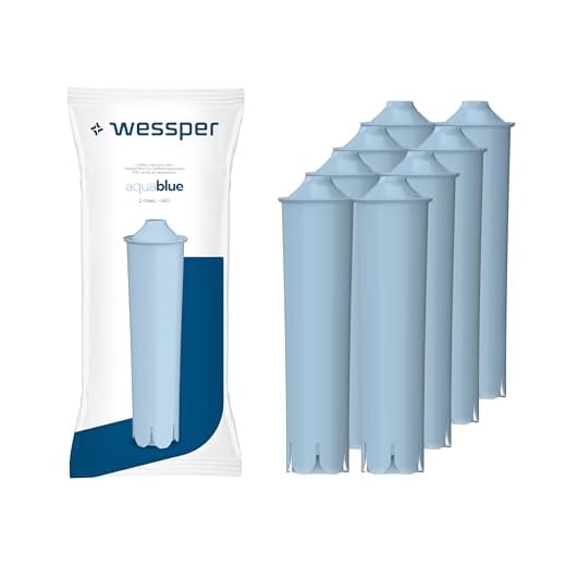 Wessper Filterpatronen für kaffeevollautomat, Aqua Blue Wasserfilter mit aktivkohle für Kaffeemaschine, Kartuschen kompatibel mit Jura Impressa, ENA, Micro, GIGA, 71312 Blue- 8 Stück