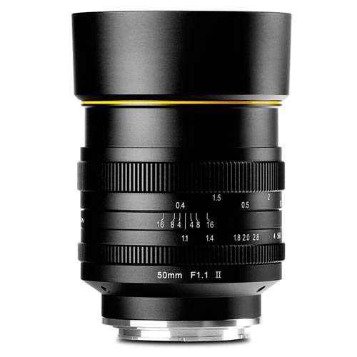 Kamlan 50mm F/1.1 II Micro Single Lens Head for Sony E