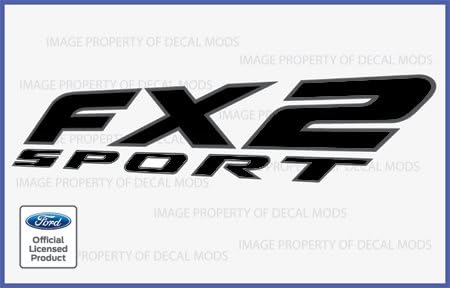 Decal Mods FX2 Sport Decals Truck Stickers for Ford F150 Black Blackout - FBLK (1997-2008) (Set of 2)