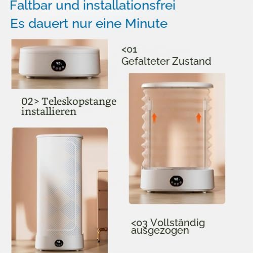 Bügel- und Faltautomat 1000W mit Dampffunktion für Kleidung und Stoffe